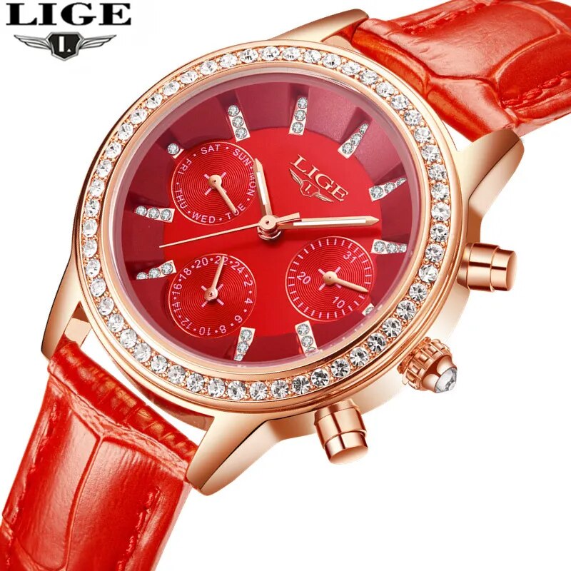 Women Casual Leather Dress Watches