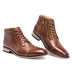 Men Boots Classic Genuine Leather Casual Shoes Fashion