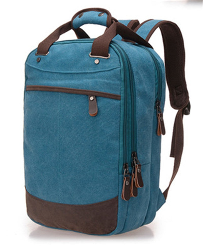 Large Capacity Canvas Shoulder Bags Female/Male Travel Backpack