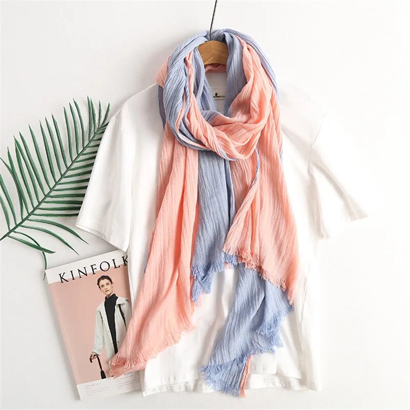 olid Color Long Fashion Men Scarf