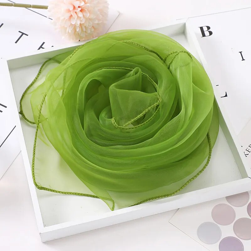 Fashion Silk Satin Hair Scarf Square