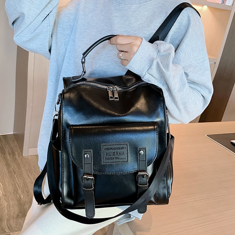 Fashion Women Backpack PU Leather Backpacks