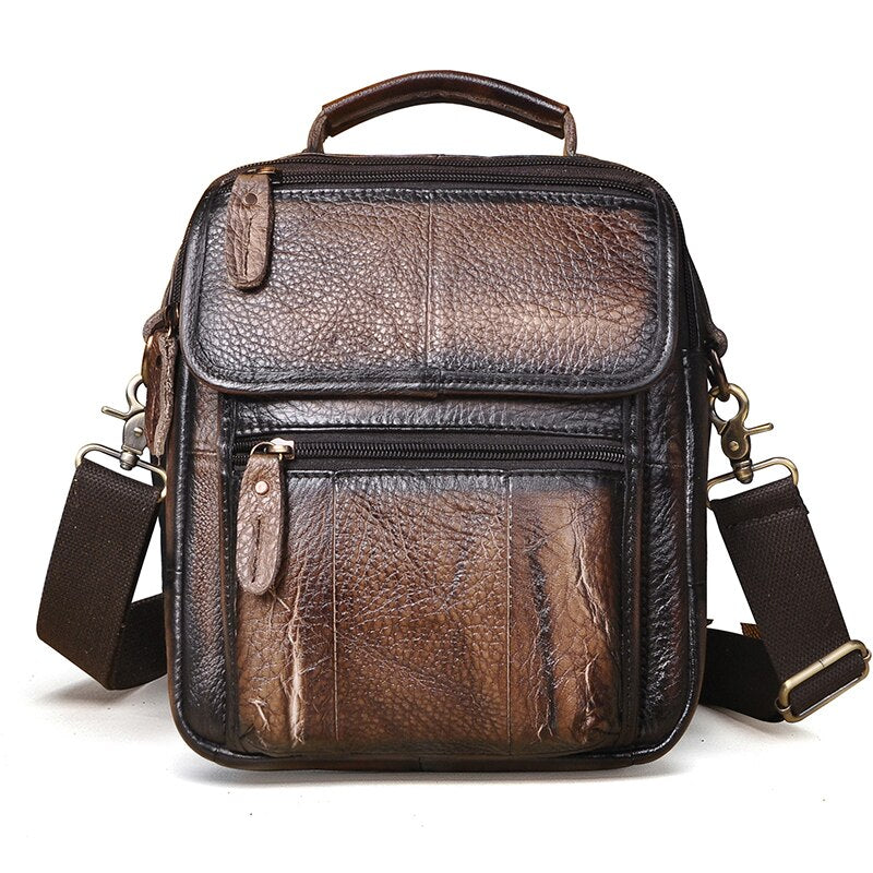 Genuine Original Leather Male Casual Shoulder Messenger bag