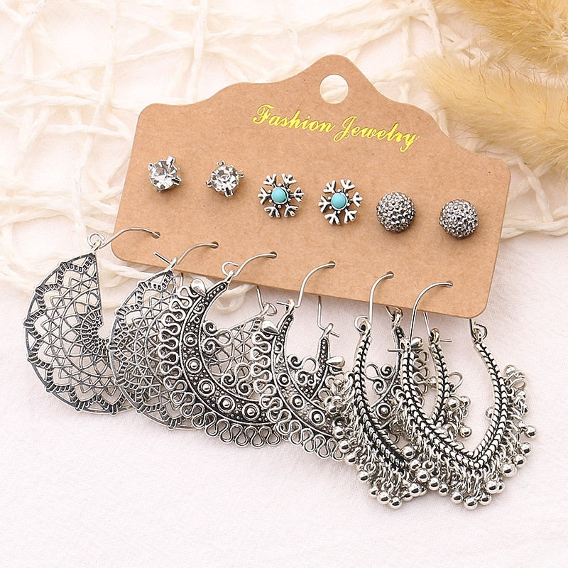 Women Earrings Set Vintage Earrings Bohemian