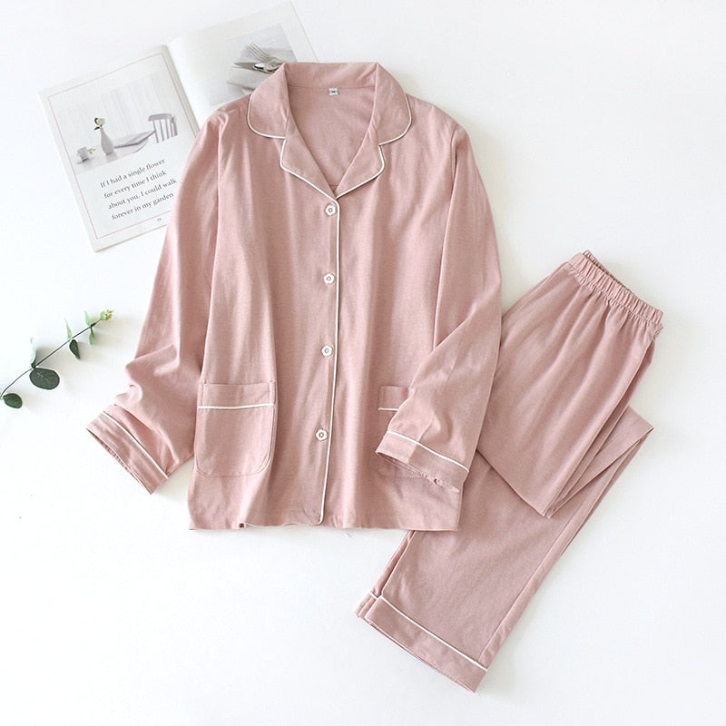 style couple pajamas suit long-sleeved plus size home service