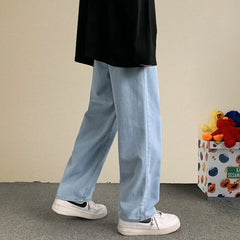 Men's Loose Jeans Streetwear Straight Baggy Wide Leg Pants