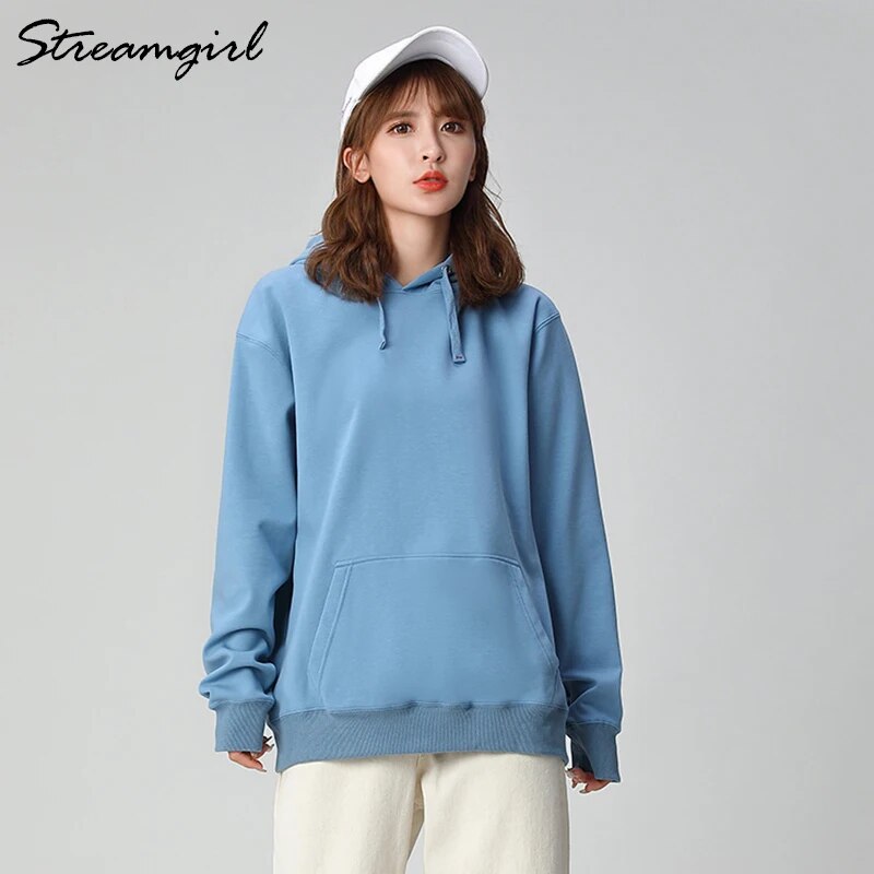 Hoodies Fleece Sweatshirt For Women Long Sleeve Fleece Oversized