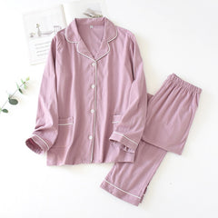 style couple pajamas suit long-sleeved plus size home service