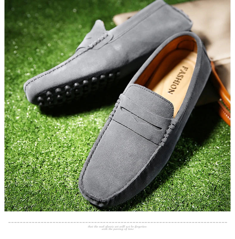 Large Size Men Loafers Soft Moccasins Flats Driving Shoes