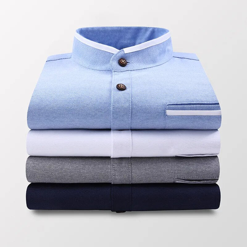 Casual Long Sleeve Shirt Classic Style Fashion Business Clothes