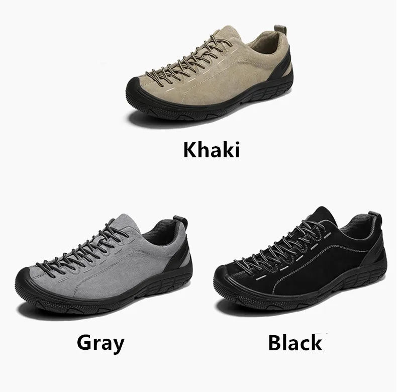 Genuine Leather Men's Shoes Outdoor Non-slip Sneakers