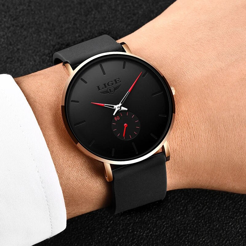 Fashion Sports Mens Watches Simple Ultra-Thin