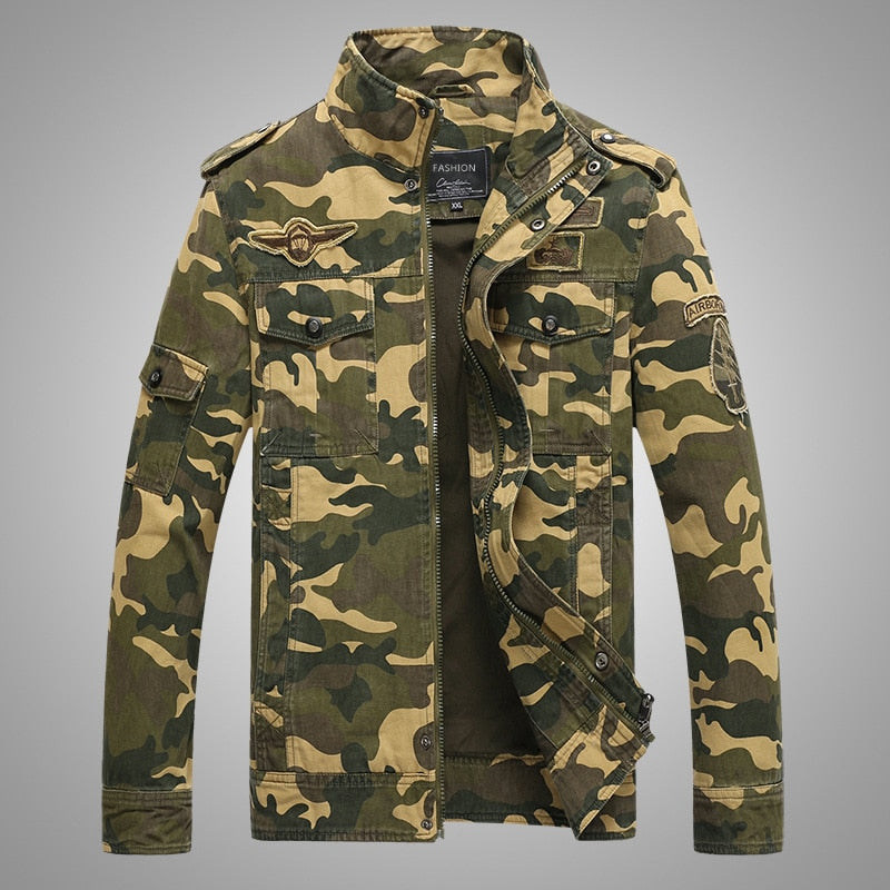 Casual Man Camouflage Coats Outwear Windbreaker Clothing