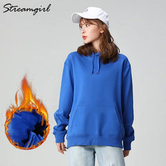 Hoodies Fleece Sweatshirt For Women Long Sleeve Fleece Oversized