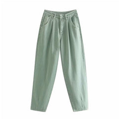 Women's Cargo Pants High Waist Loose Trousers Female