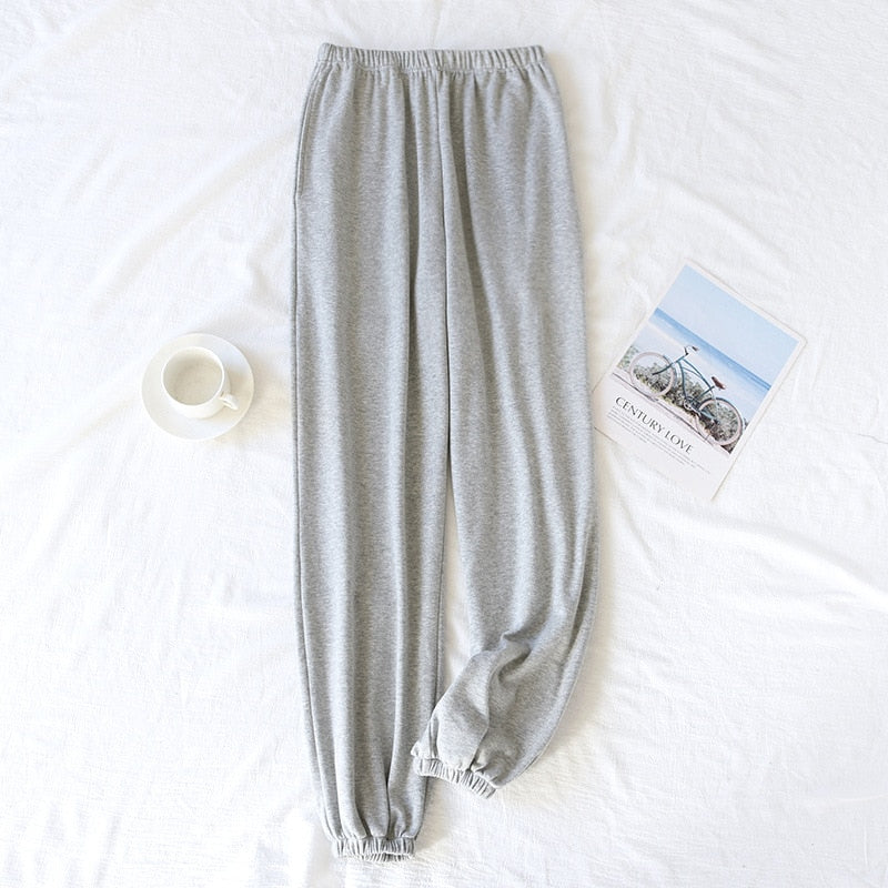 Style Cotton Pajama Pants Home Lounge