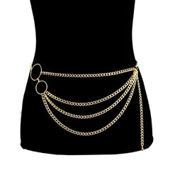 Bohemian Retro Style Multilayer Alloy Waist Chain Body Chain