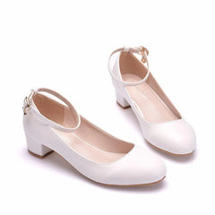 Women's Shoes Bride Party 3CM Pointed Toe Pumps Round