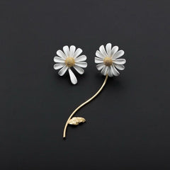 Style Long Daisy Flower Earrings Style