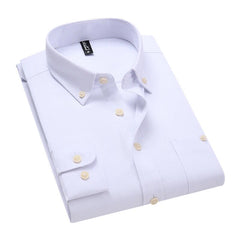 Men's Fashion Casual Long Sleeve Shirt Business Classic