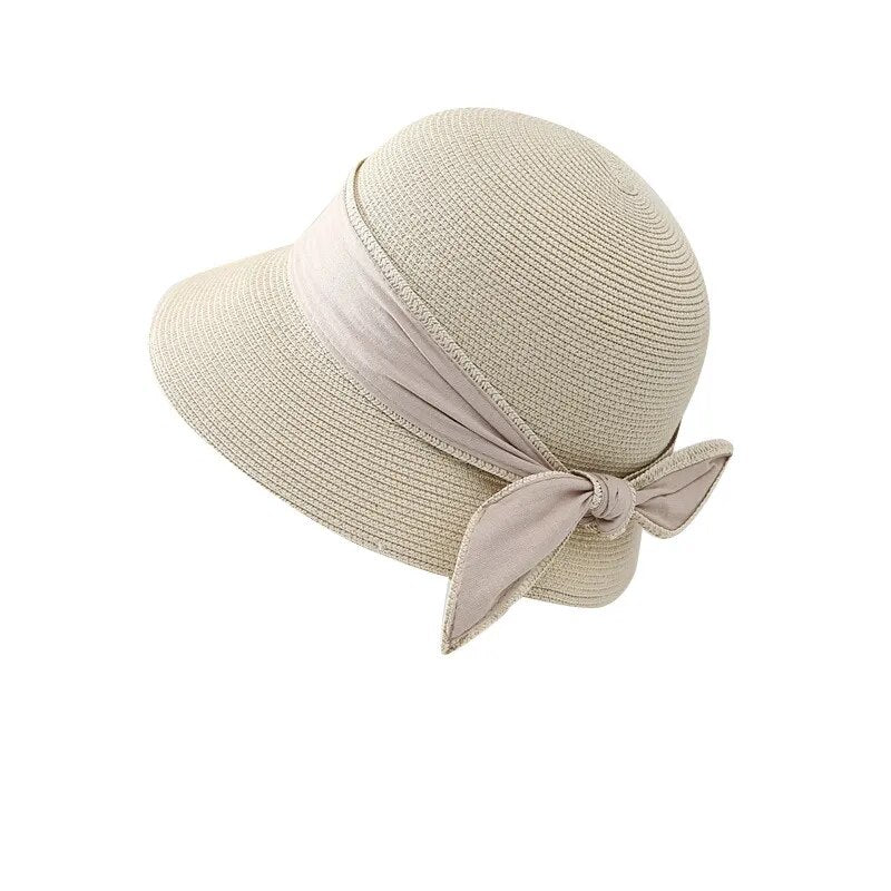 Summer Retro Elegant Bow Straw Hat