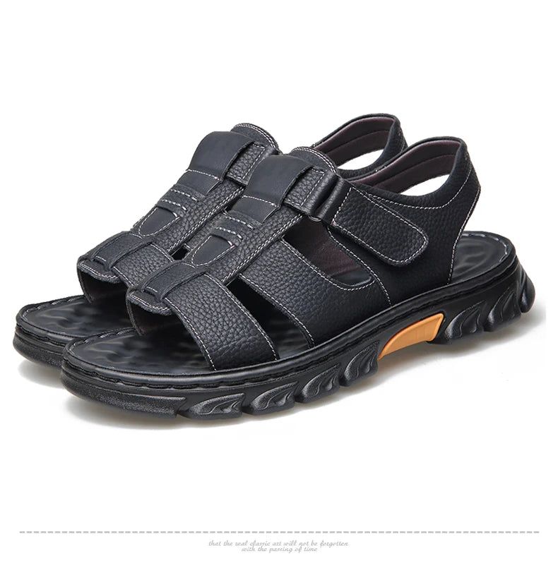 Men Summer Sandals and Slippers Thick-soled Beach Shoes