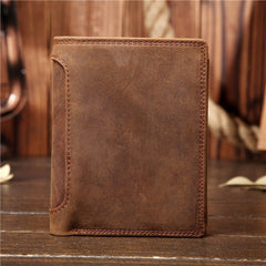 Men Genuine Leather Wallet Card Coin Pocket Minimalist Wallet