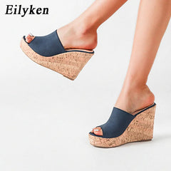 Summer Roman Women's Slippers Wedges Platform High Heels Sandals