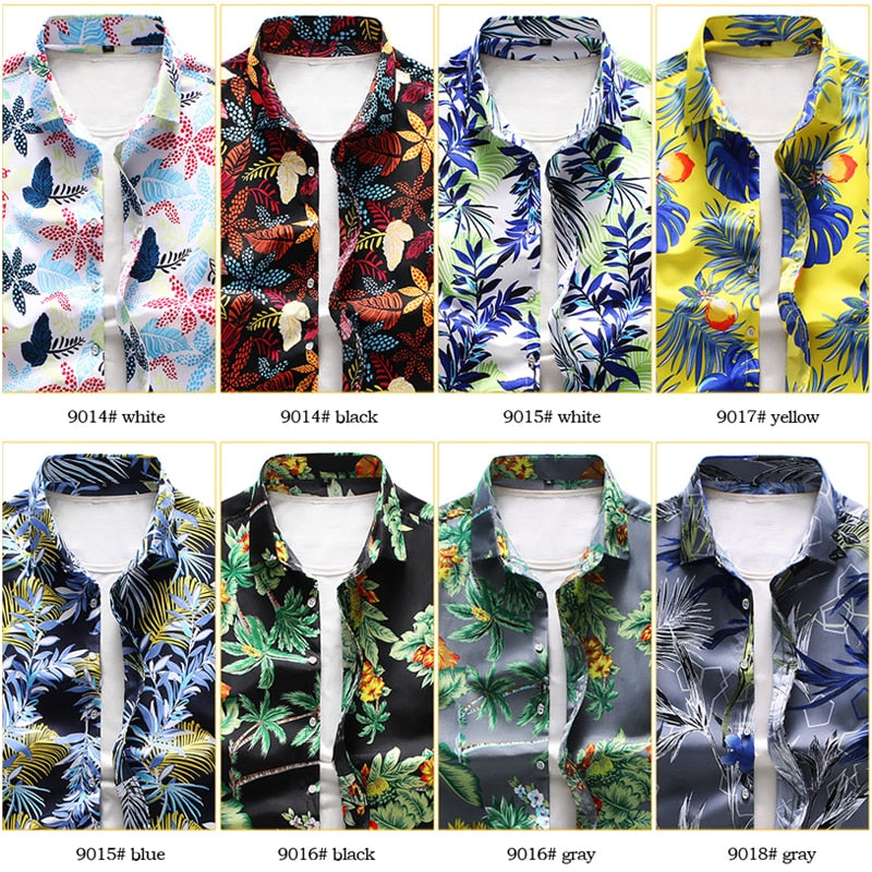 Hawaiian Fashion Casual Printing Short Sleeve Flower Shirt