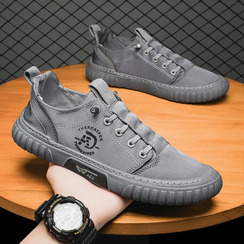 Men Casual Shoes Canvas Shoes Sneakers Flat Vulcanized Trend