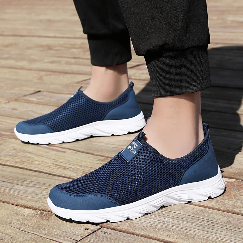 Men Shoes Summer Breathable Soft Lightweight Walking Casual