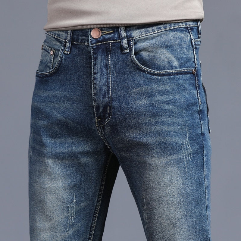 Men's Skinny Jeans Fashion Casual Elastic Cotton Slim