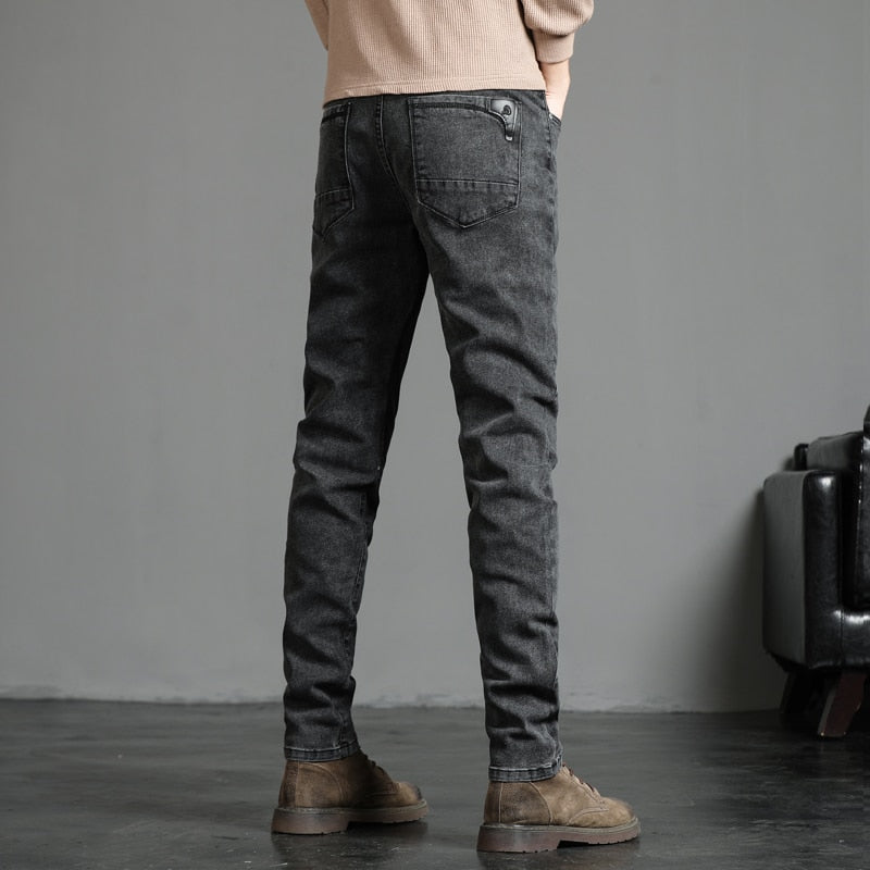 Men's Skinny Jeans Fashion Casual Elastic Cotton Slim