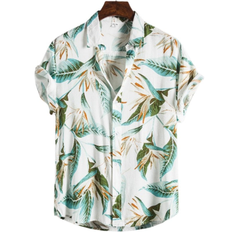 Men's Summer Hawaiian Printed Oversized Floral Shirt