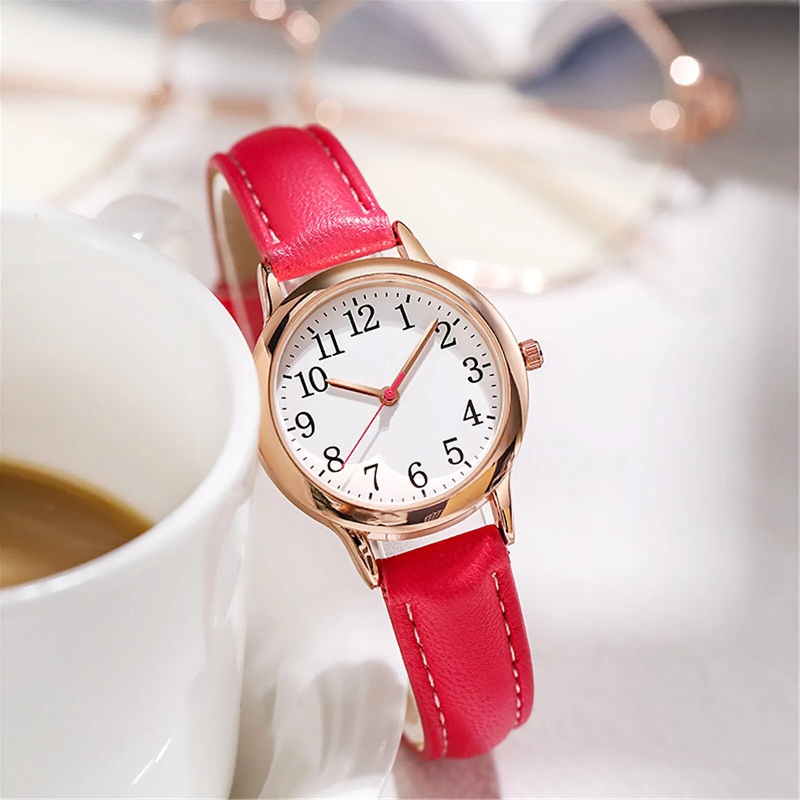 Quartz Simple-Dial Women Quartz Fine Watch