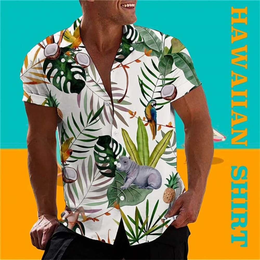 Hawaii Shirts Print Beach Retro 5xl Fashion Top