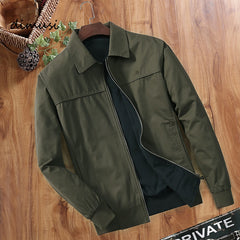 Outwear Windbreaker Both-Side Coats Fashion Slim Fit Clothing