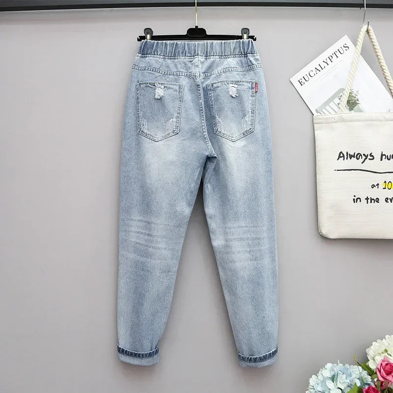 Baggy Jeans Woman Loose Harem High Waist Pants