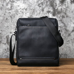 Leather Men's Shoulder Bag Casual Vertical Messenger