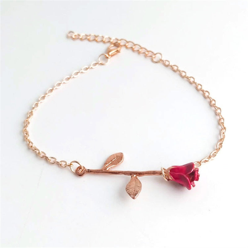 Light Tulip Flower Bracelet Adjustable Charm Bracelet Trendy Jewelry