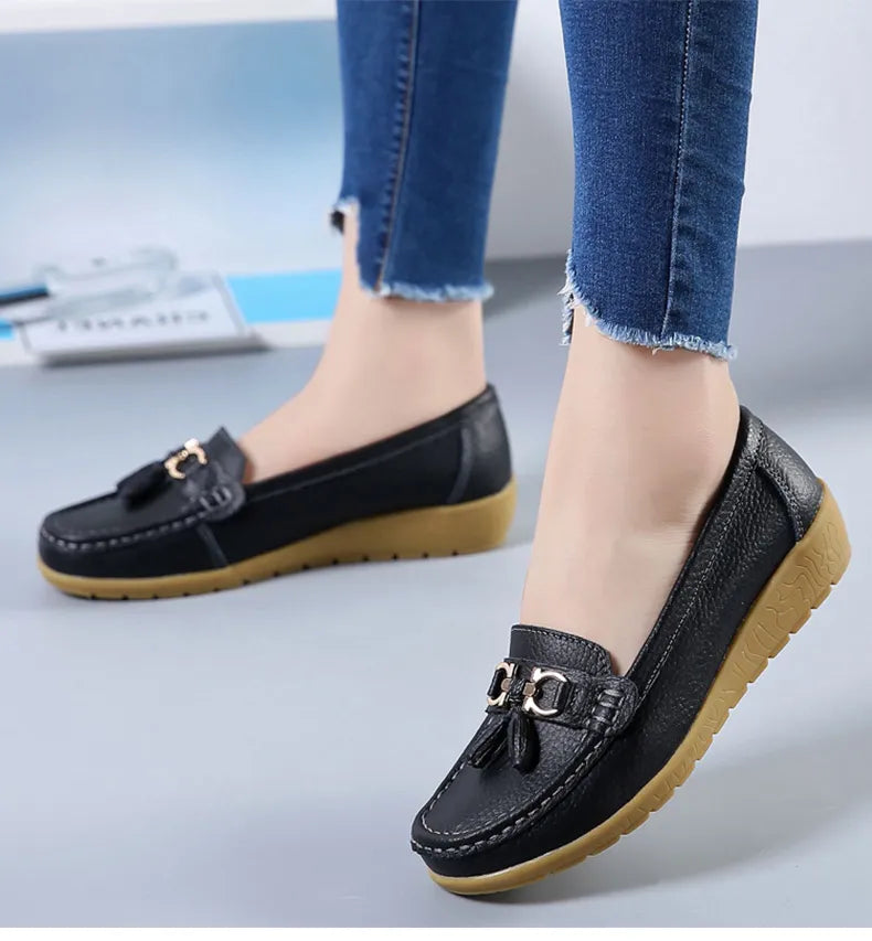 Women Shoes Slip On Loafers Moccasins Casual