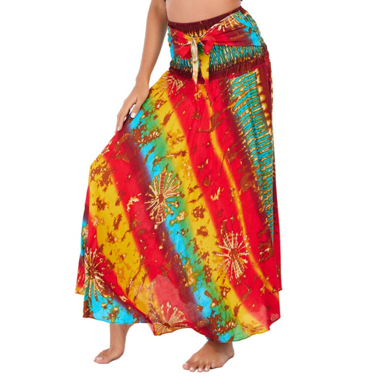 Ethnic Style Fashion Skirts Clothes Bohemian Boho Flowers