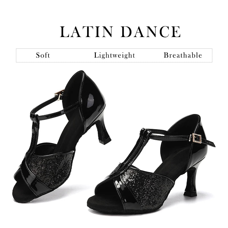 Latin Dance Shoes For Women Salsa Colors Dancing Shoes Heeled