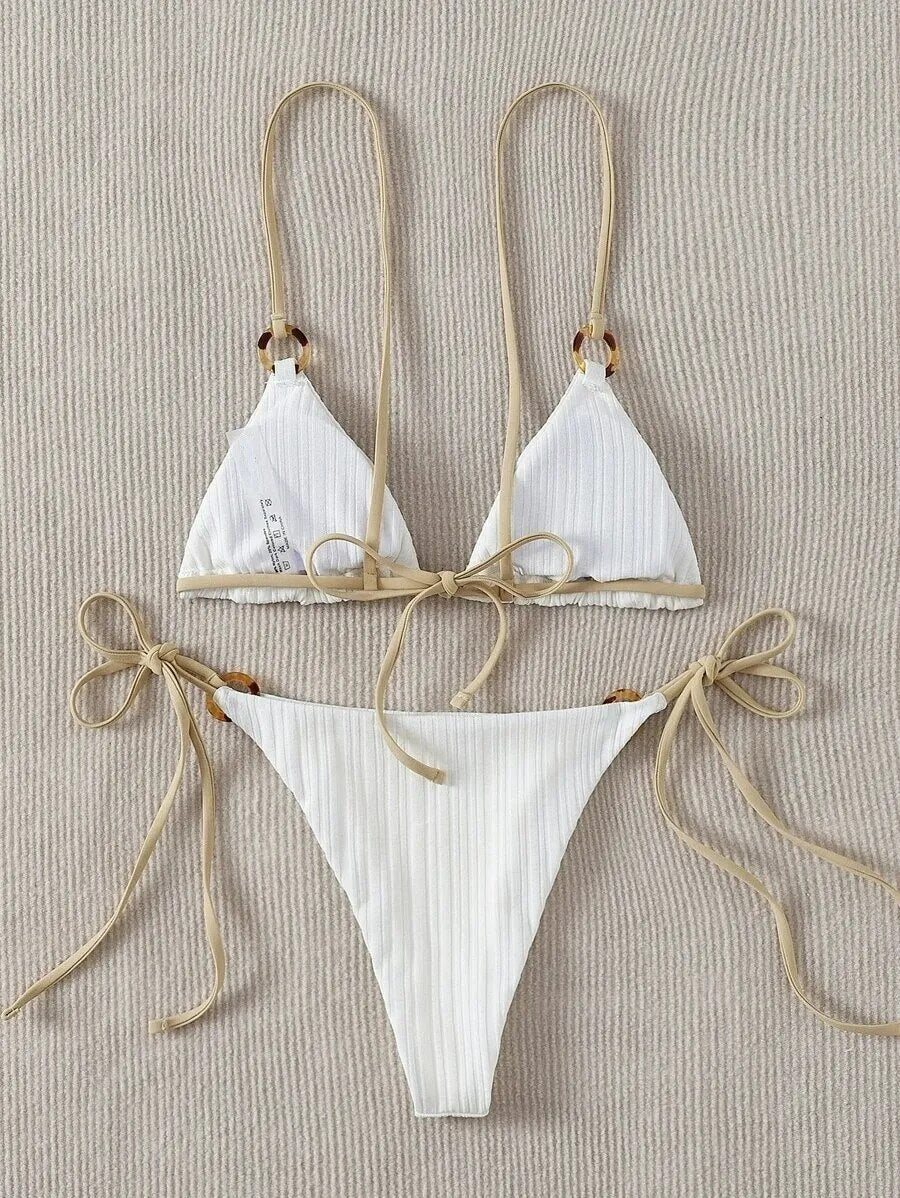 Bikini Set Cute  Triangle Swimsuit Swimwear Women