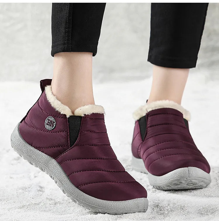 Snow Boots Fashion Unisex Shoes Slip On Platform Shoes