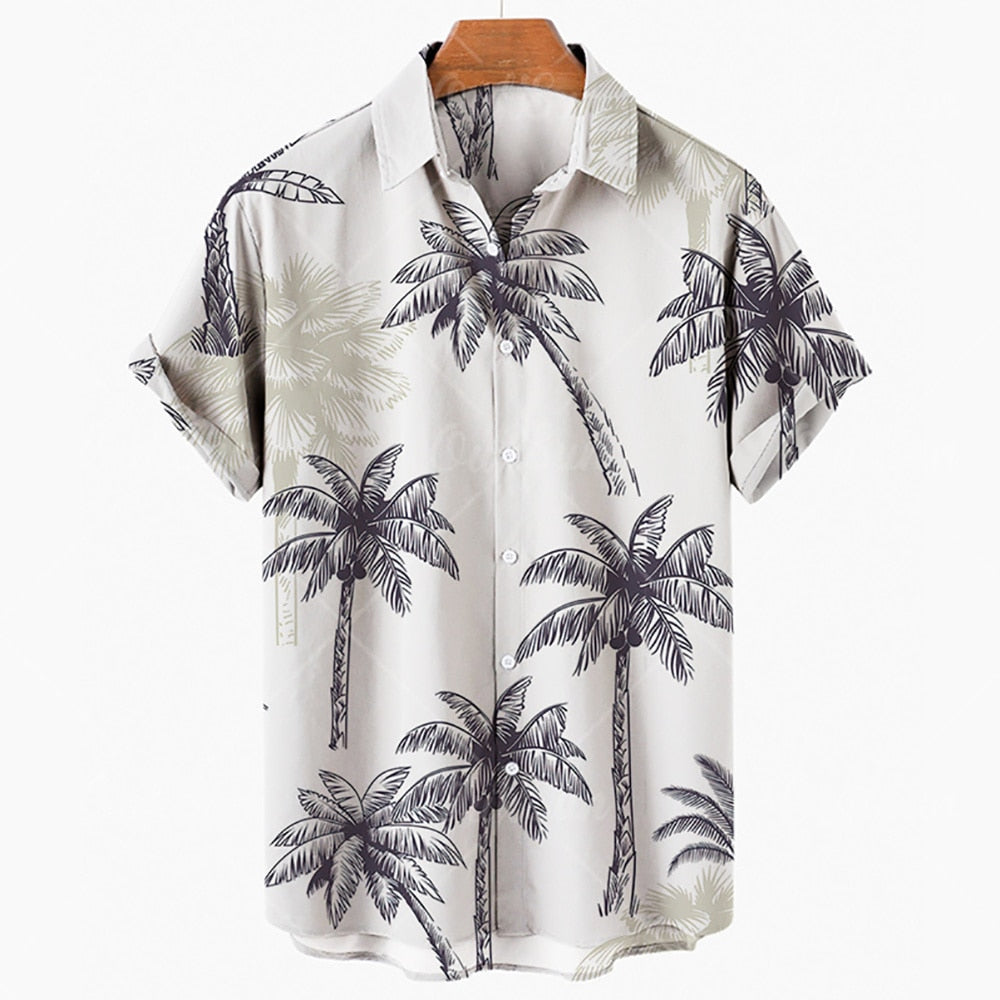 Men's Summer Hawaiian Printed Oversized Floral Shirt