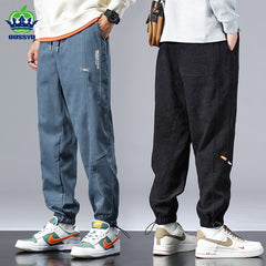 Baggy Trousers Sports Pants Man Jogger Thick Casual Harem