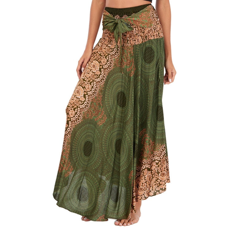 Ethnic Style Fashion Skirts Clothes Bohemian Boho Flowers