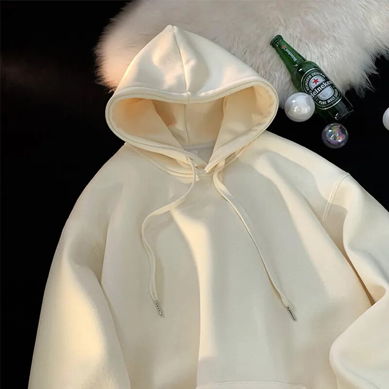 Oversize Hoodies Women pullovers Hooded Warm Sweatshirts