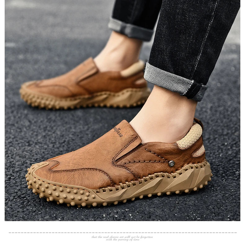 Men Casual Loafers Comfortable Flat Walking Footwear Moccasins